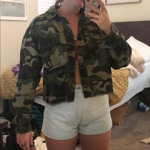 Camo jean jacket